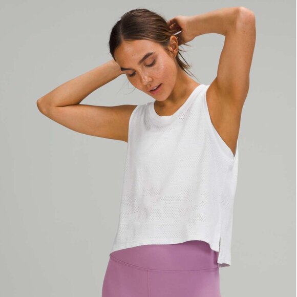 Lululemon Lululemon Train to Be Tank in Dot Camo White size 6 - Picture 1 of 10